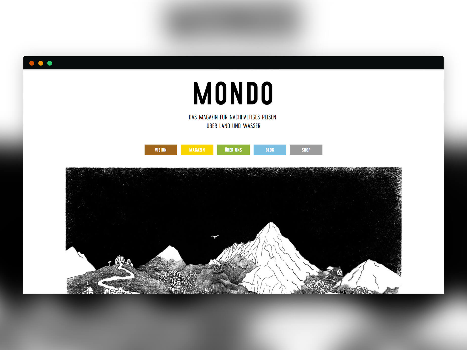 MONDO Magazin Webseite